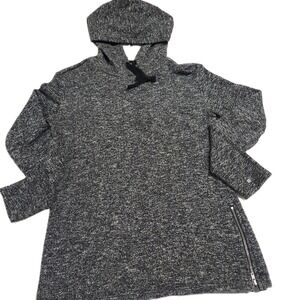 FABLETICS‎ TAJ Marled Black Pullover Hoodie Sweatshirt  Women's Small